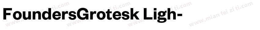 FoundersGrotesk Ligh字体转换